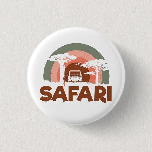 Safari Africa Theme Button (Vorderseite)