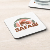 Safari Africa Theme Getränkeuntersetzer (Linke Seite)