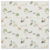 Safari African jungle animals - national park  Stoff (Muster)