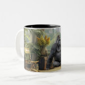 Safari Afrika Gorilla Akzent Tasse (Vorderseite Links)