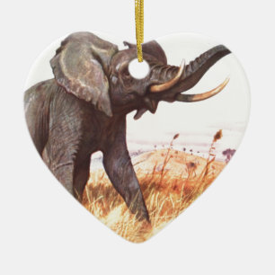 Safari-afrikanische Keramik Ornament