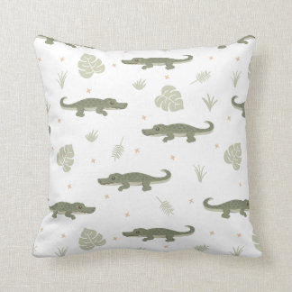 Safari Alligator Throw Pillow Kissen
