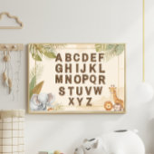 Safari-Alphabet-Nursery Boho Dschungeltiere Poster