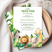 Safari Animal Aquarell Babydusche Einladung