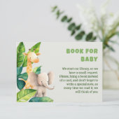 Safari Animal Aquarell Babyduschkarte Begleitkarte (Stehend Vorderseite)