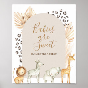 Safari Animal Babies sind süß Bitte nehmen Sie ein Poster