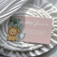 Safari Animal Baby Dusche Display Dusche