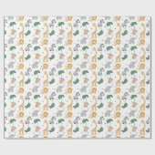 Safari Animal Baby Dusche oder Geburtstag Geschenkpapier (Flach)