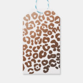 Safari Animal Birthday Leopard Print Party Geschenkanhänger (Rückseite)