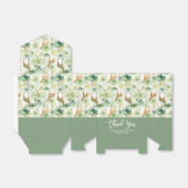 Safari Animal - Giraffe Muster Sage Green Geschenkschachtel (Ungefaltet)