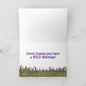 Safari Animal Happy Birthday Card Karte (Innenseite)