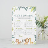 Safari Animal in Your Phone Baby Shooting Game Briefpapier (Stehend Vorderseite)