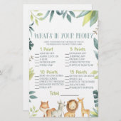 Safari Animal in Your Phone Baby Shooting Game Briefpapier (Vorne/Hinten)