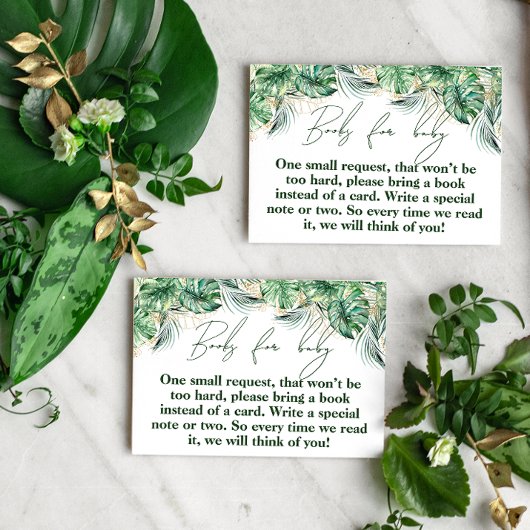 Safari Animal Jungle Green & Gold Boy Buch Begleitkarte