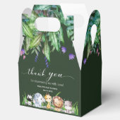 Safari Animal Jungle Green Junge Baby Dusche Geschenkschachtel (Geöffnet)