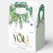 Safari Animal Jungle Green Junge Baby Dusche Geschenkschachtel (Geöffnet)