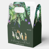 Safari Animal Jungle Green Junge Baby Dusche Geschenkschachtel (Geöffnet)