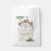 Safari Animal Jungle Modern Baby Dusche Geschenktütchen (Vorderseite)