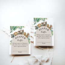 Safari Animal Jungle Modern Baby Dusche Wineller