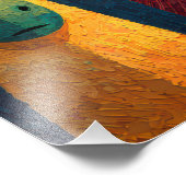 Safari Animal Lineup Color Poster (Ecke)