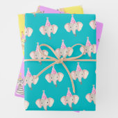 Safari Animal Party Birthday Wrapping Paper Geschenkpapier Set (Beispiel)