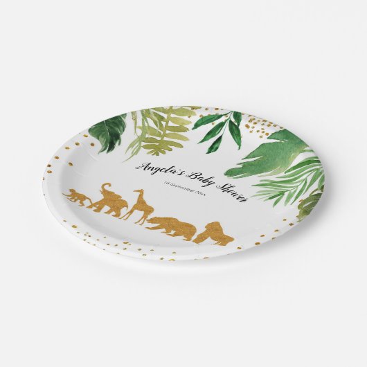 Safari Animal Party Paper Teller (Schrägansicht)