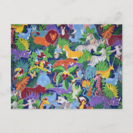 Safari Animal Postkarte