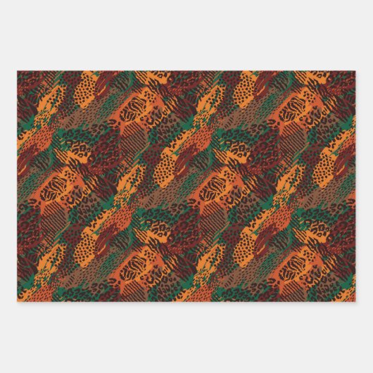 Safari Animal Print Collection Geschenkpapier Set (Vorderseite 3)