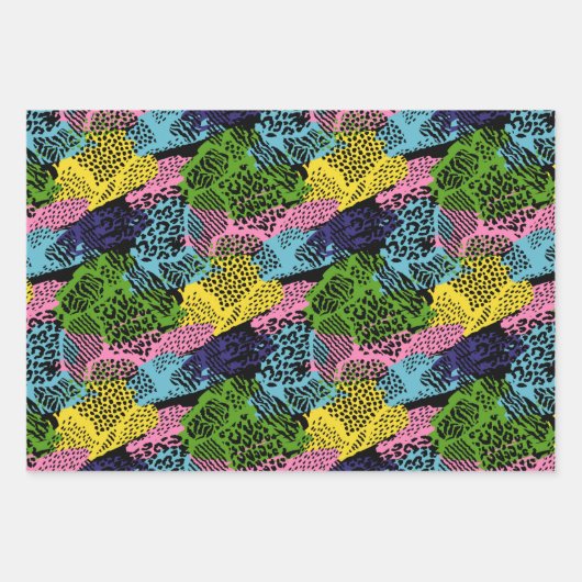 Safari Animal Print Collection Geschenkpapier Set (Vorderseite 2)