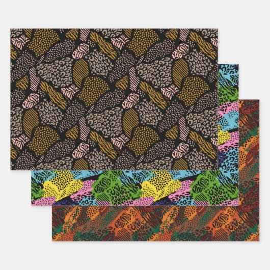 Safari Animal Print Collection Geschenkpapier Set (Set)
