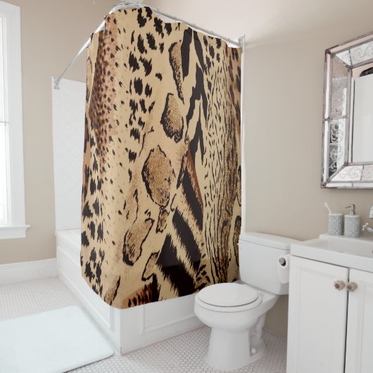 Safari Animal Print Dusche Vorhang (Beispiel)