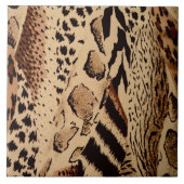Safari Animal Print Tile Fliese (Vorderseite)