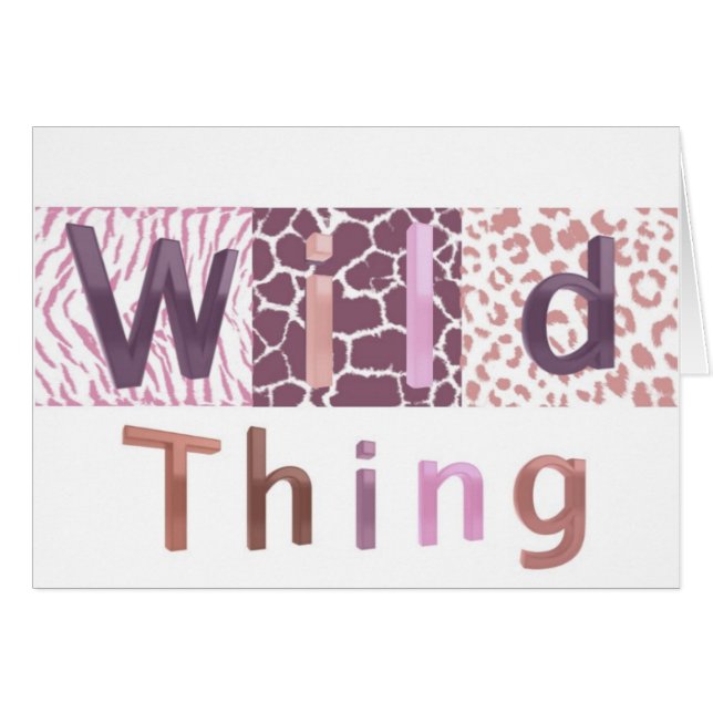 Safari Animal Print - Wild Things (Vorderseite (Horizontal))