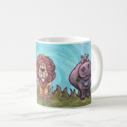 Safari Animal Tasse Blue (VorderseiteRechts)