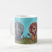 Safari Animal Tasse Blue (Vorderseite Links)
