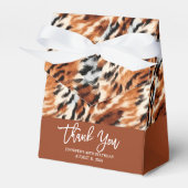 Safari Animal Tiger Fur Muster Wild Boho Geschenkschachtel (Vorderseite)