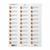 Safari Animal Tiger Rücksendeadresse (Vorne)