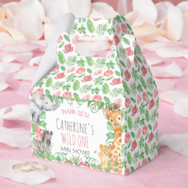 Safari Animal Topical Floral Baby Dusche Vielen Da Geschenkschachtel