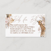 Safari Animal Tropical Floral Girl Books for Baby Begleitkarte (Vorderseite)