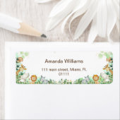 Safari Animal Watercolor Whimsical Baby Dusche (Insitu)