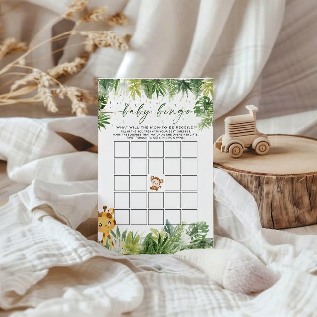 Safari Animals Baby Bingo Game (Von Creator hochgeladen)