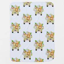 Safari Animals Baby Blanket mit Jungle Friends