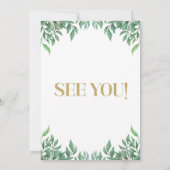 Safari Animals Baby Dusche Einladung (Rückseite)