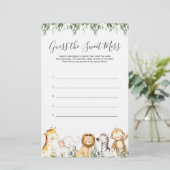 Safari Animals Baby-Dusche schätzen das süße Chaos (Stehend Vorderseite)