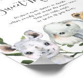 Safari Animals Baby-Dusche schätzen das süße Chaos Poster (Ecke)