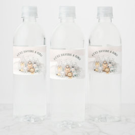 Safari Animals Baby Dusche Wasser Flasche Etikett