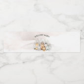 Safari Animals Baby Dusche Wasser Flasche Etikett (Einzelnes Label)