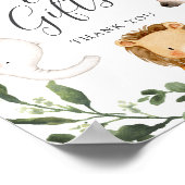 Safari Animals Baby-Duschkarten und Geschenkschild Poster (Ecke)