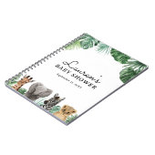 Safari Animals Baby Showbook Notizblock (Linke Seite)
