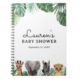 Safari Animals Baby Showbook Notizblock